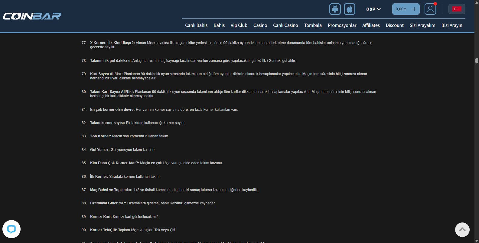 Coinbar Türkçe Rulet