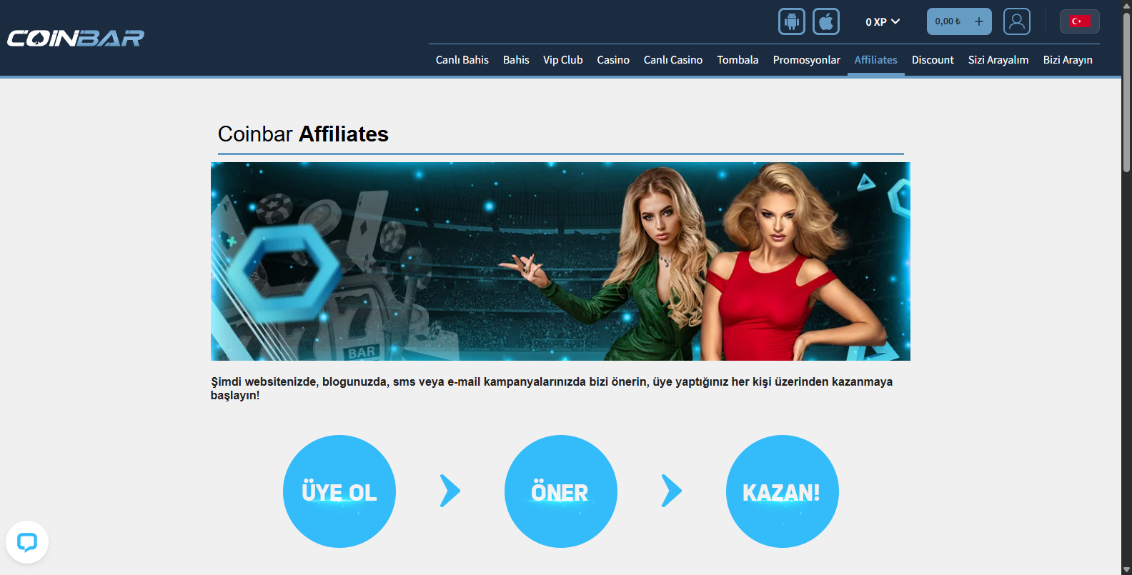 Coinbar Canlı Casino